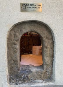 Buchetta del vino della gelateria Vivoli